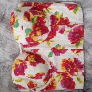 NWOT Victoria's Secret Floral Bustier Top Vintage Rare 32/34 C Cups